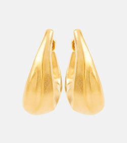 Khaite Olivia Medium gold-plated hoop earrings