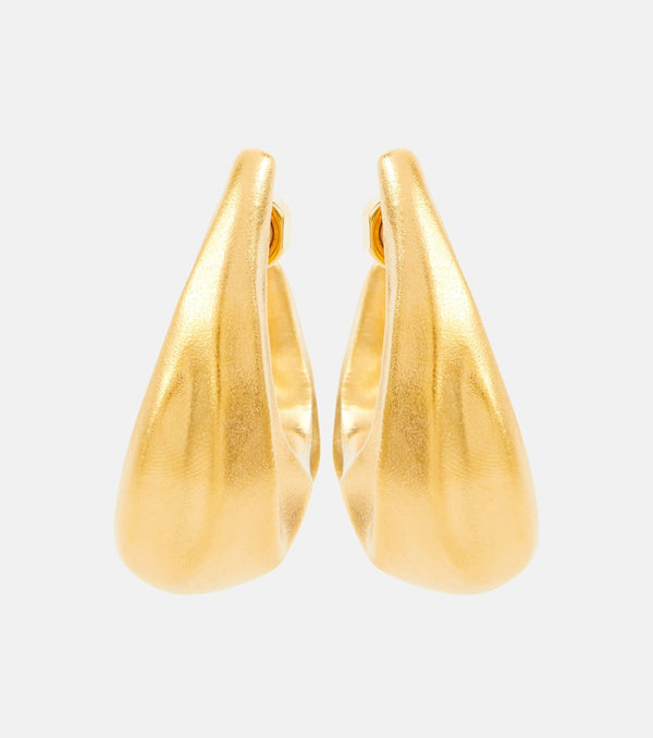 Khaite Olivia Medium gold-plated hoop earrings