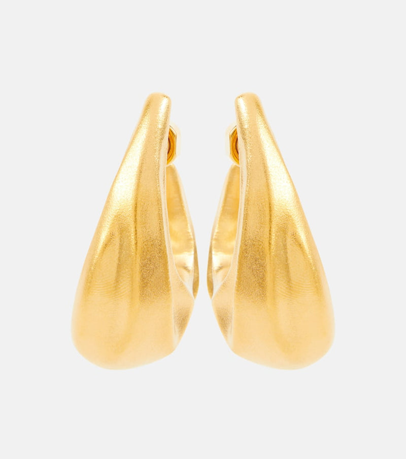 Khaite Olivia Medium gold-plated hoop earrings