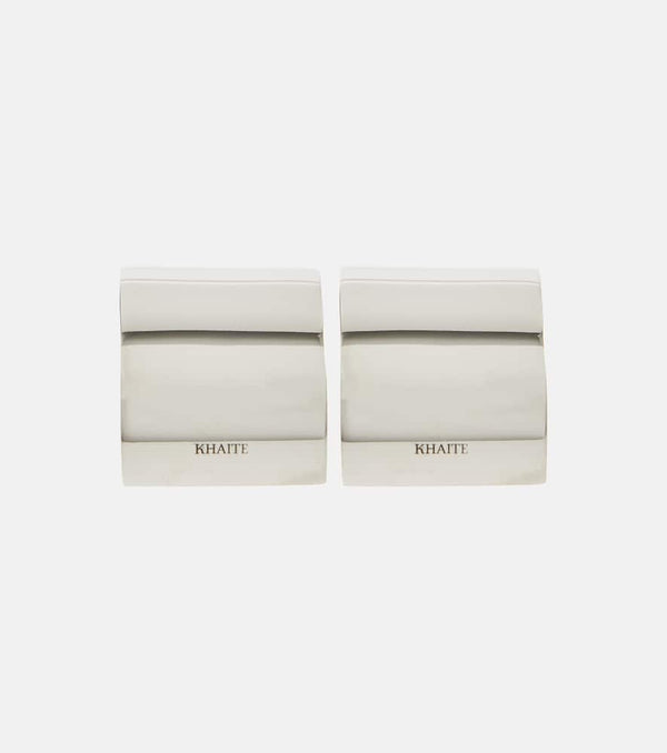 Khaite Julius Smooth Panel Small earrings