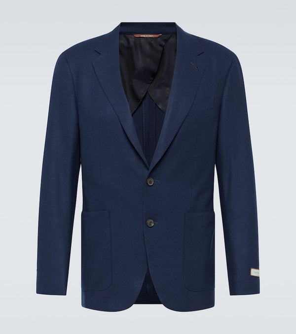 Canali Single-breasted cashmere-blend blazer