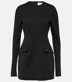 Sportmax Ketch long-sleeve cotton minidress