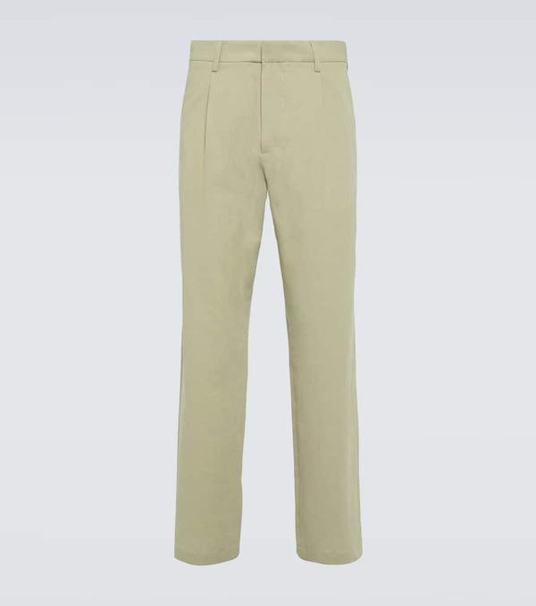 Auralee Cotton and silk straight pants