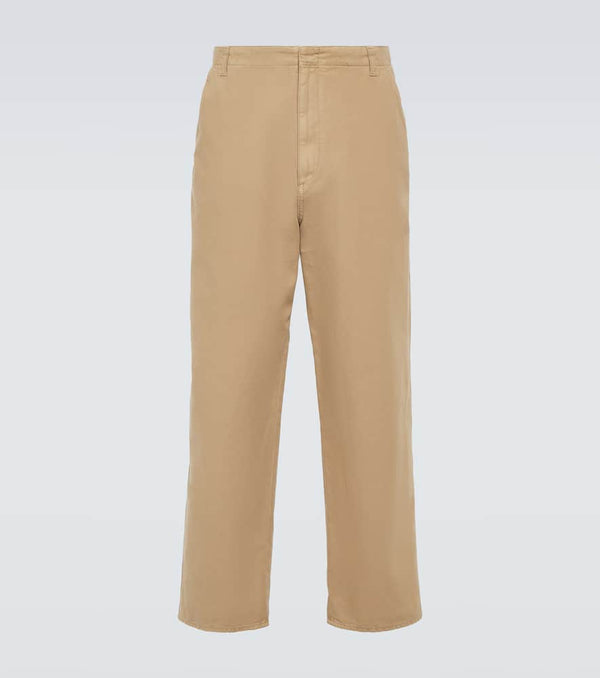 The Row Marlon cotton canvas straight pants