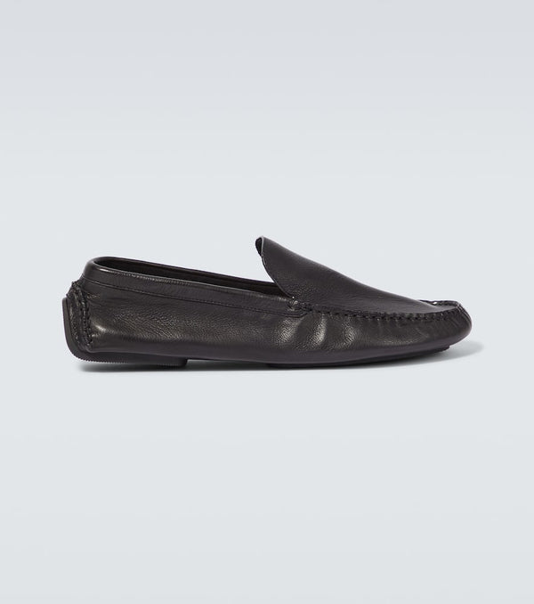 The Row Lucca leather loafers