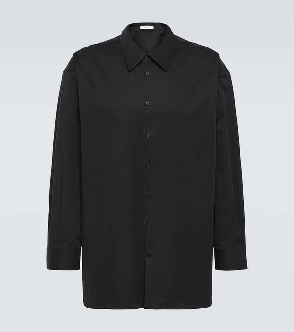 The Row Lukre oversized cotton-blend poplin shirt