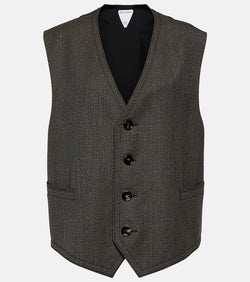 Bottega Veneta Houndstooth wool vest