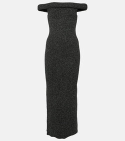 Toteme Off-shoulder knit maxi dress