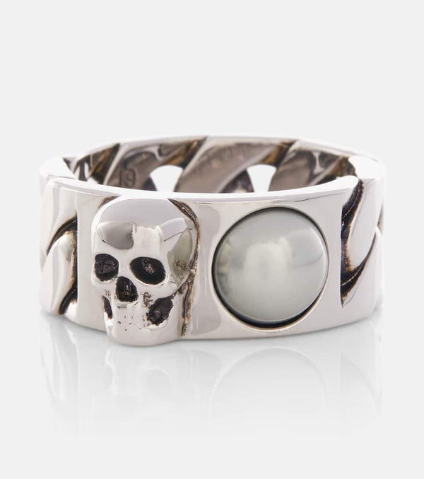 Alexander McQueen Skull chain ring