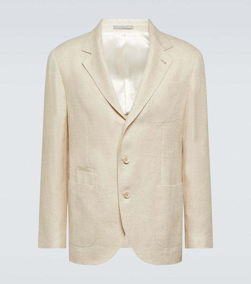 Brunello Cucinelli Linen, wool, and silk jacket