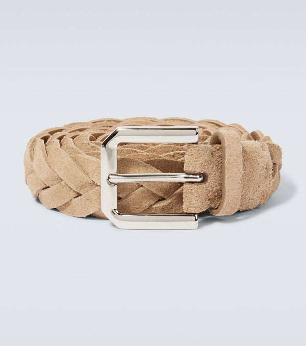 Brunello Cucinelli Braided suede belt