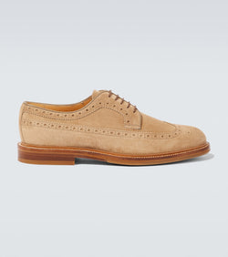 Brunello Cucinelli Suede longwing brogues