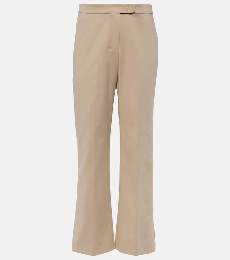 S Max Mara Conico cotton-blend flared pants