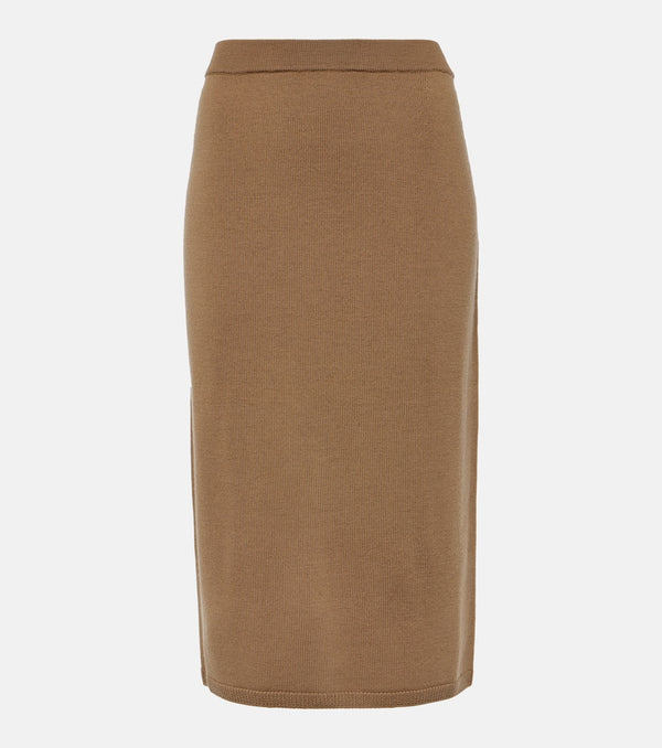 S Max Mara Dina virgin wool midi skirt