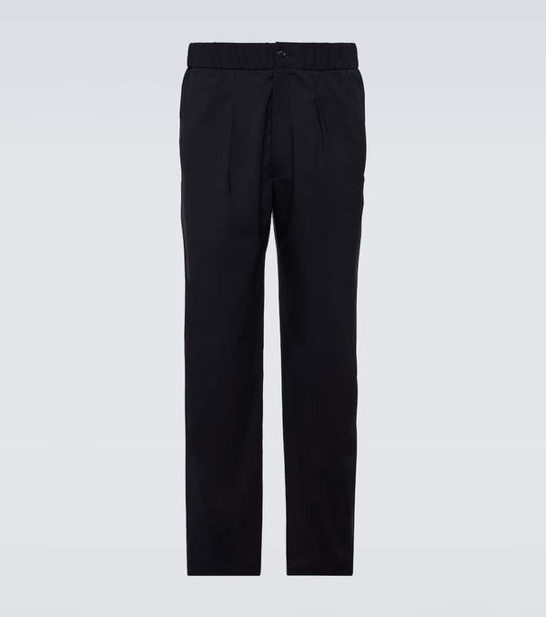 Giorgio Armani Mid-rise virgin wool straight pants