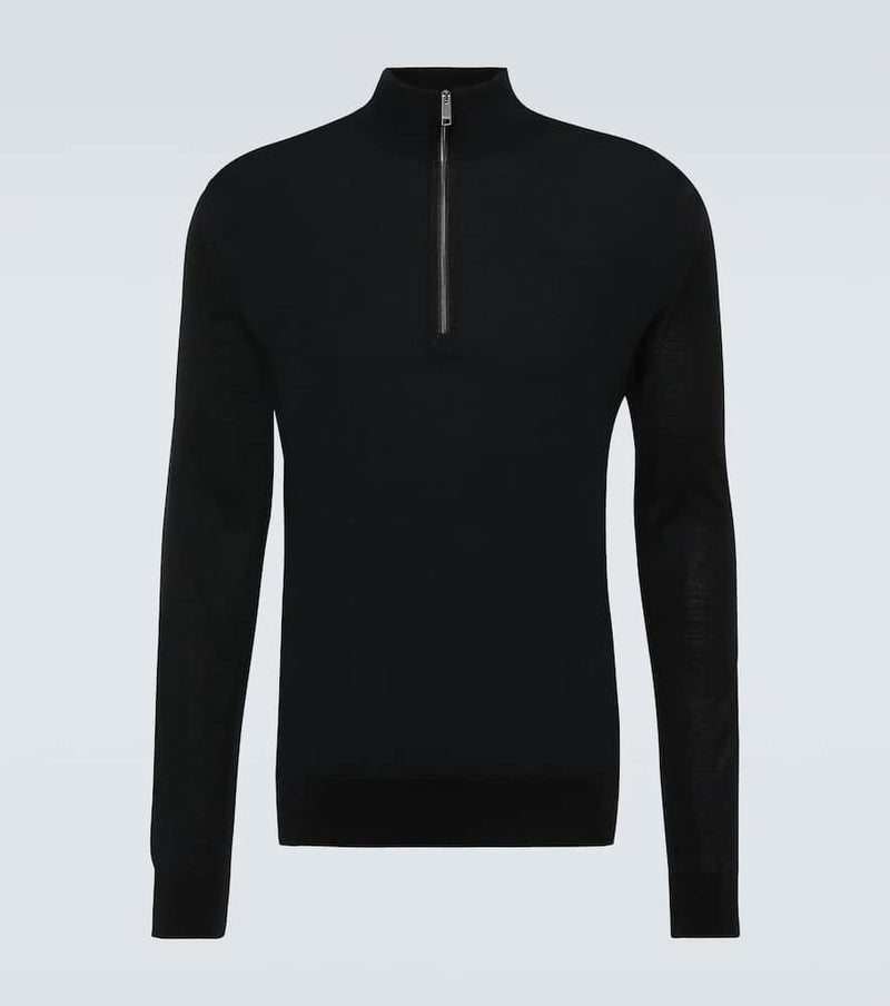 Zegna Wool half-zip sweater