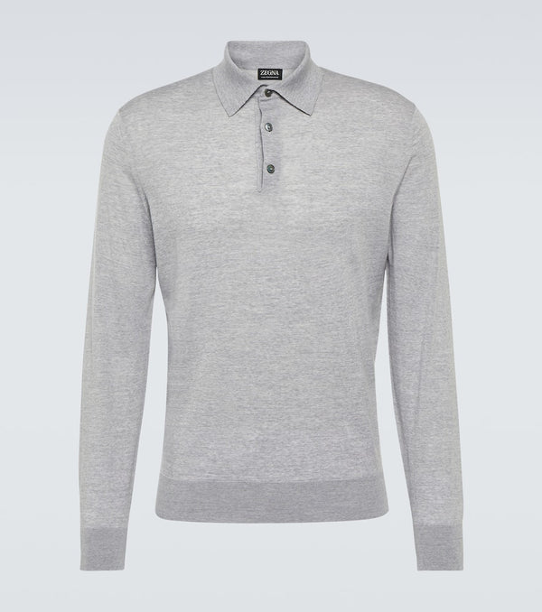 Zegna High Performance wool polo sweater