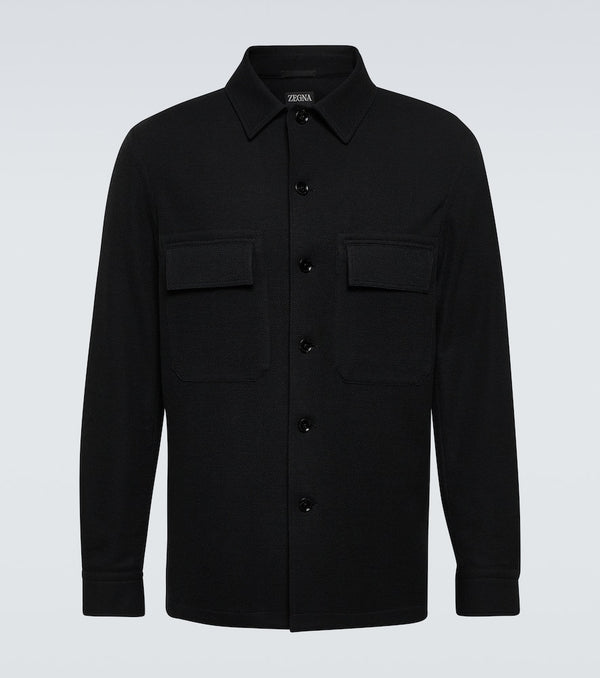 Zegna Wool and cotton overshirt