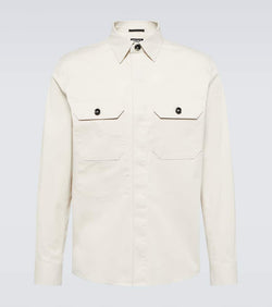 Zegna Cotton-blend canvas overshirt