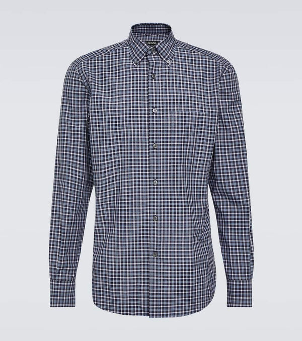 Zegna Checked cotton shirt