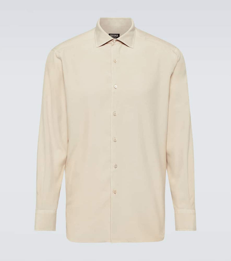 Zegna Silk Oxford shirt