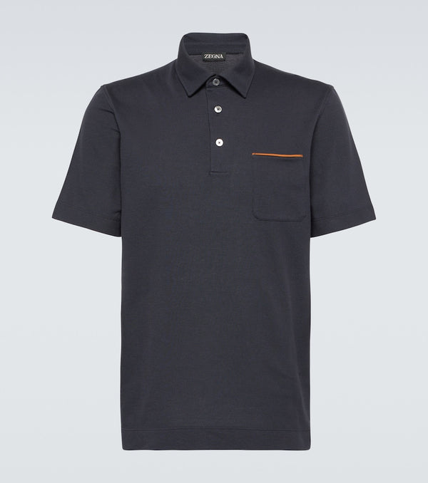 Zegna Cotton piqué polo shirt