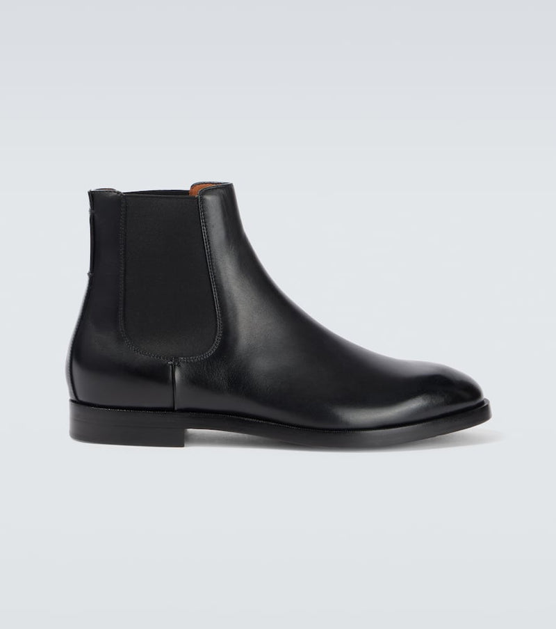 Zegna Leather Chelsea boots