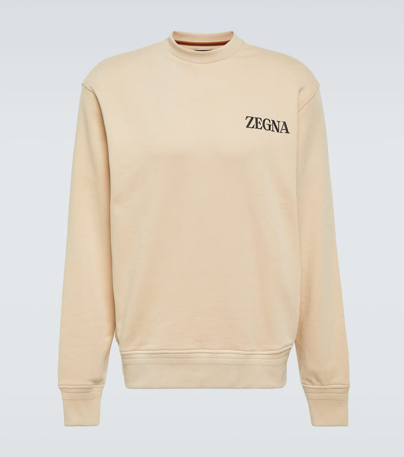 Zegna Logo cotton jersey sweatshirt