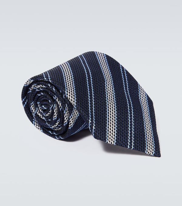 Zegna Jacquard silk tie