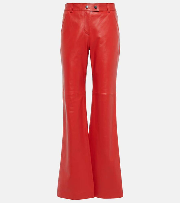 Dorothee Schumacher Sleek Statement leather flared pants