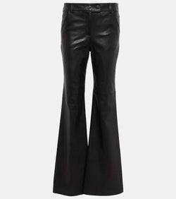 Dorothee Schumacher Sleek Statement leather flared pants