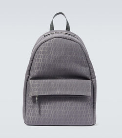 Christian Louboutin Zip N Flap logo jacquard backpack