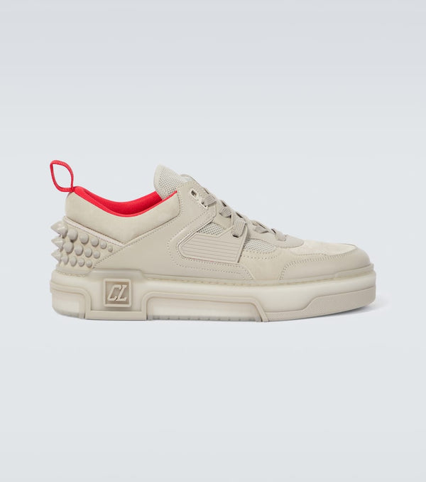 Christian Louboutin Astroloubi leather and suede sneakers