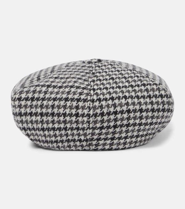 Miu Miu Houndstooth wool beret