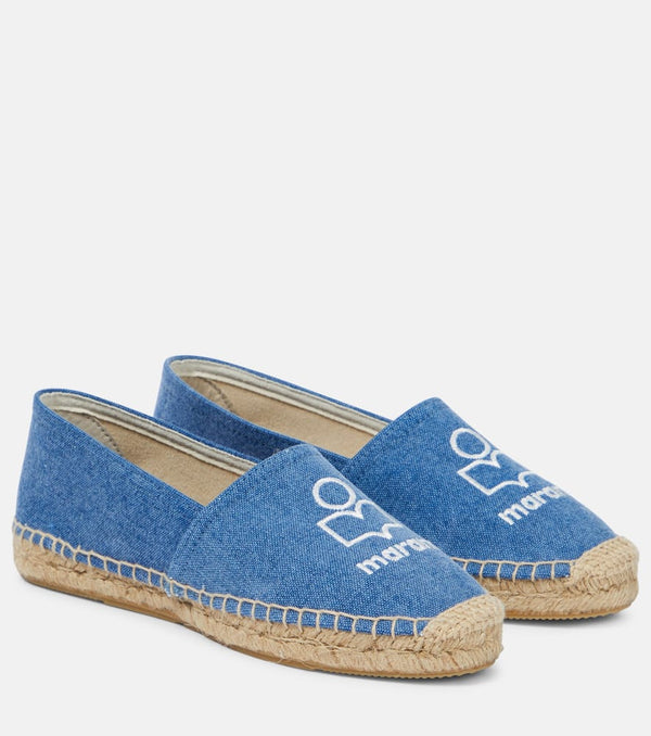 Isabel Marant Canae logo canvas espadrilles