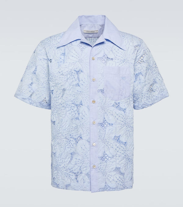 Wales Bonner Highlife floral cotton-blend bowling shirt