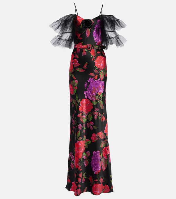 Rodarte Tiered silk tulle gown