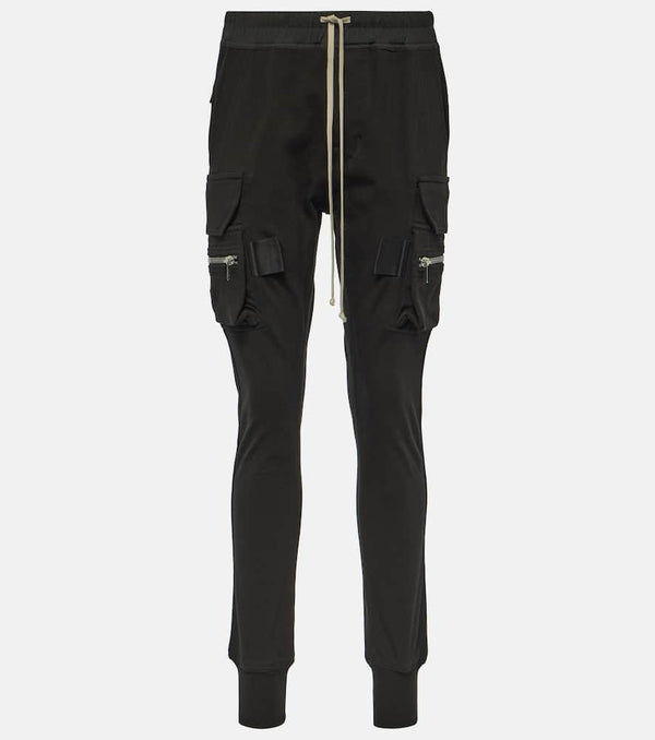 Rick Owens High-rise cotton skinny cargo pants