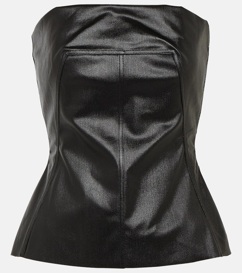 Rick Owens Lido coated denim corset