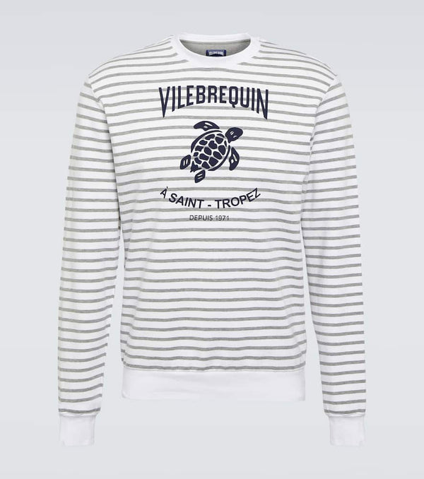 Vilebrequin Jorasses striped cotton-blend sweatshirt