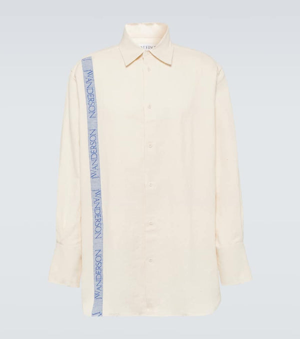 JW Anderson Striped cotton and linen shirt