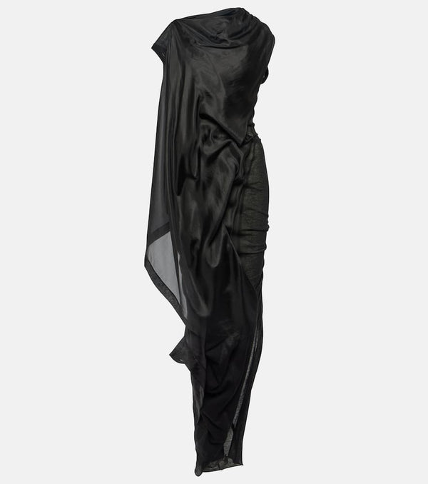 Rick Owens Caped cotton maxi dress