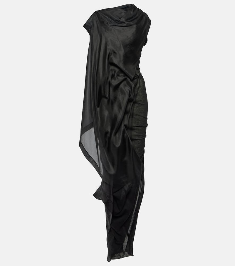 Rick Owens Caped cotton maxi dress