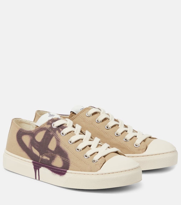 Vivienne Westwood Plimsoll printed low-top sneakers