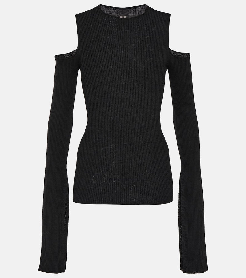 Rick Owens Cutout virgin wool top