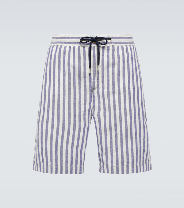 Vilebrequin Levant cotton and linen-blend Bermuda shorts