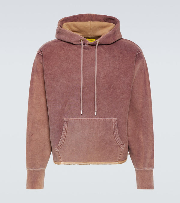 NotSoNormal Raw Edge cotton fleece hoodie