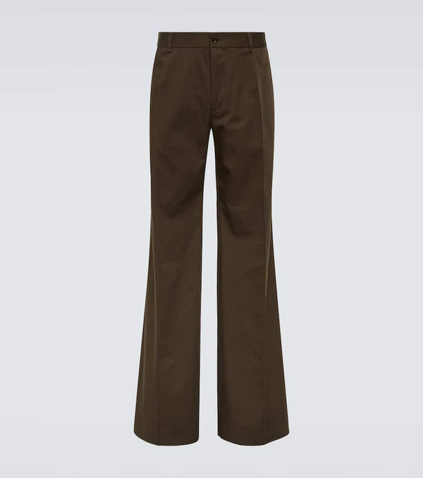 Dolce & Gabbana Cotton wide-leg pants