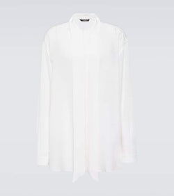 Dolce & Gabbana Oversized silk crêpe de chine shirt