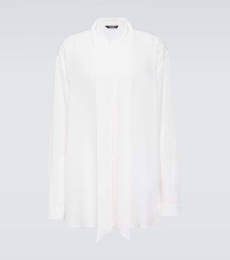 Dolce & Gabbana Oversized silk crêpe de chine shirt